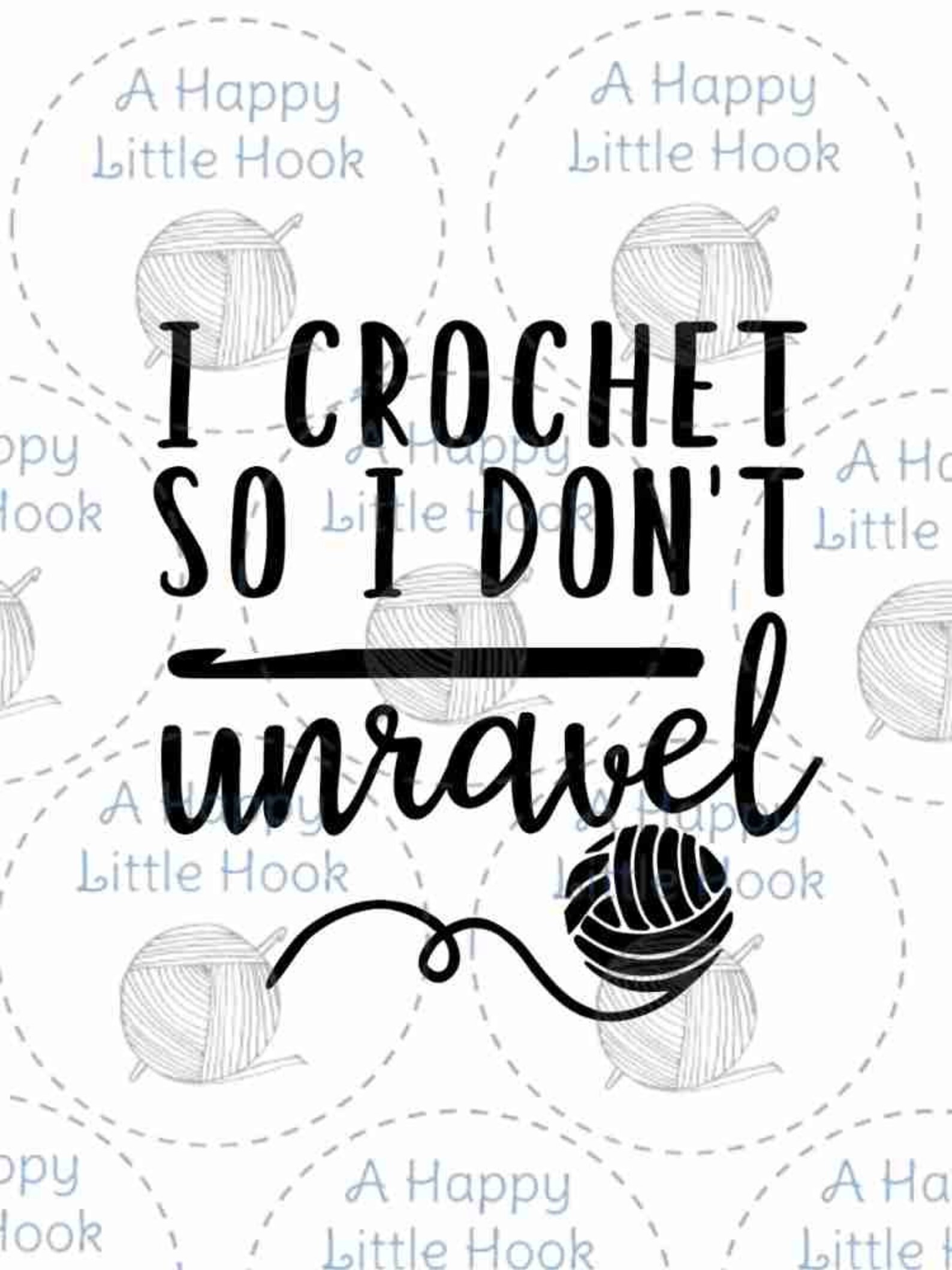 BDPWSS Crochet Gift For Crochet Lover Gift I Crochet So I Don't Choke People Save A Life Send Yarn Makeup Bag Knitting Gift (Crochet So Yarn BLCA