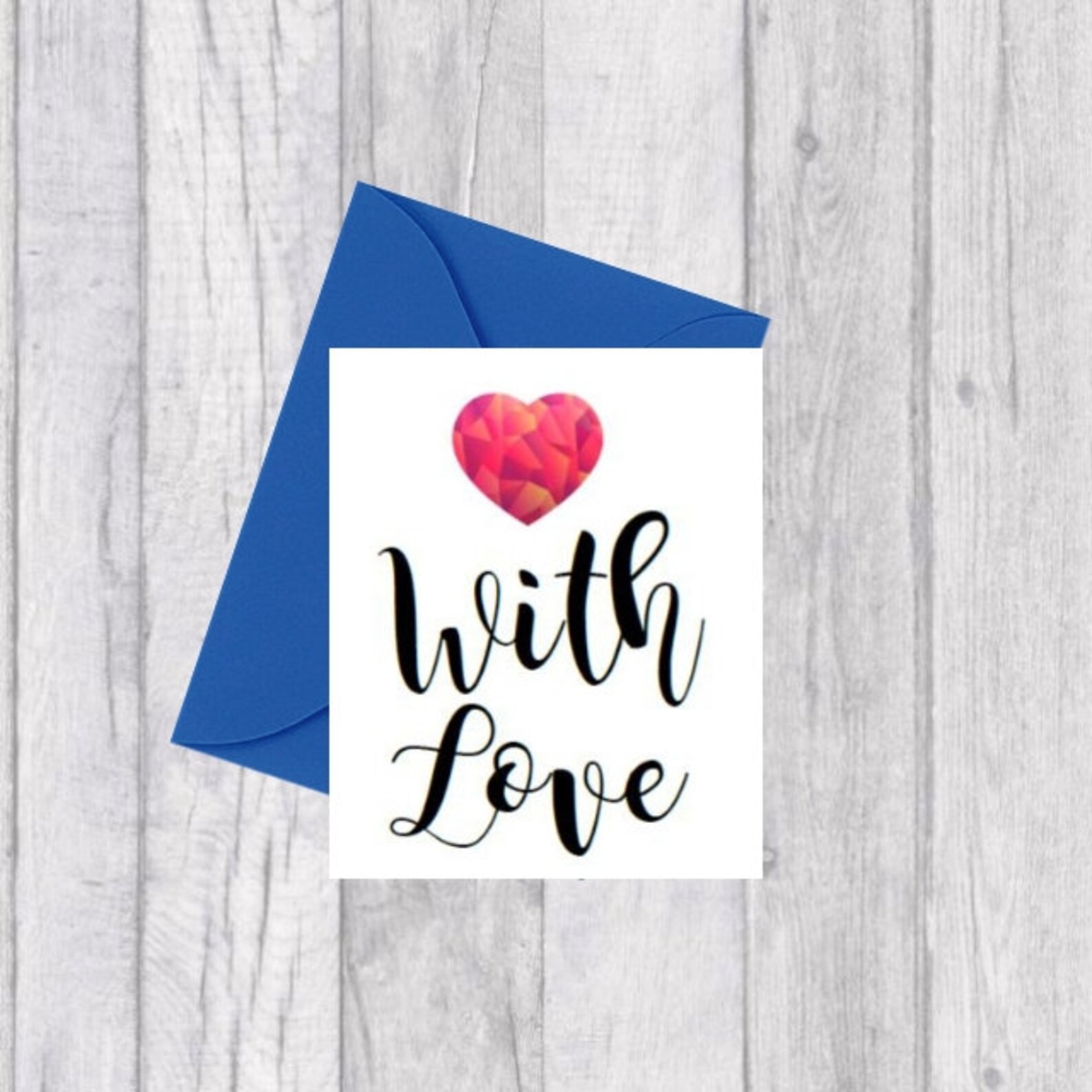 Small With Love Printable Card Gift Card Printable Etsy