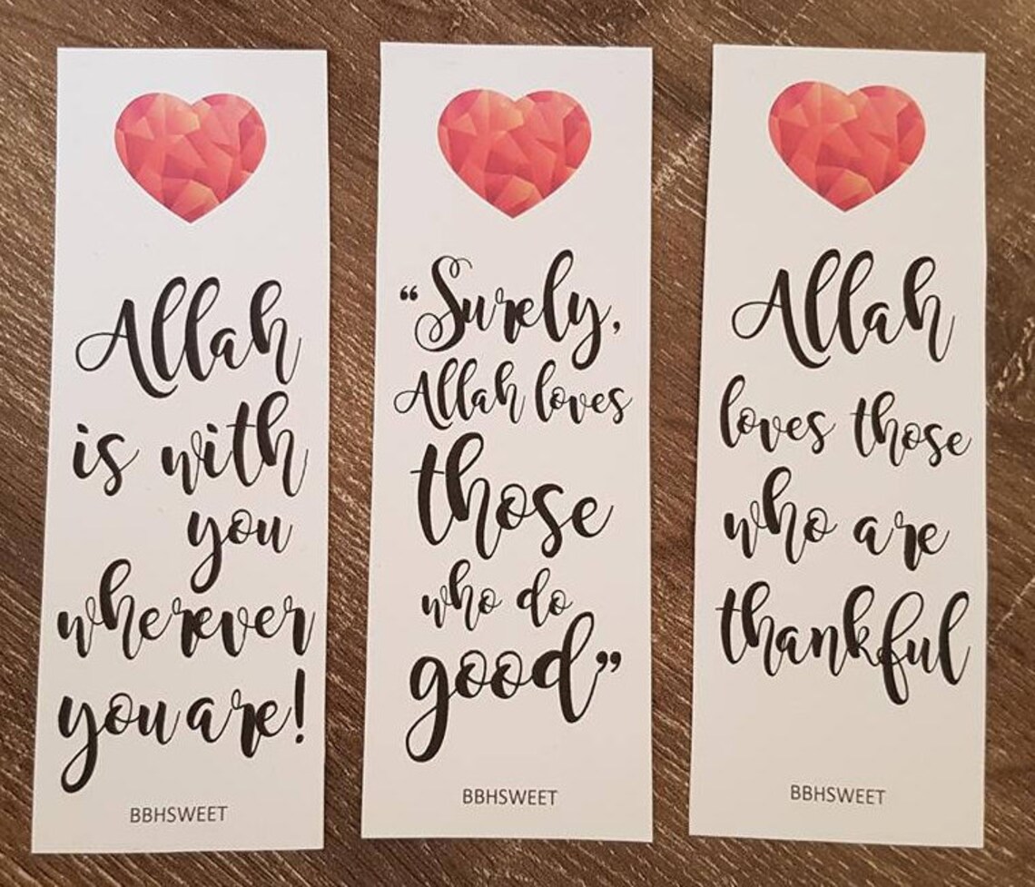 Bookmarks Islamic BBHSWEET Printable Arabic Islam | Etsy