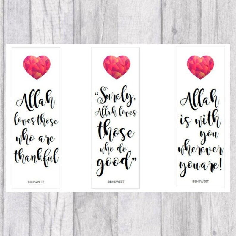 bookmarks islamic bbhsweet printable arabic islam etsy