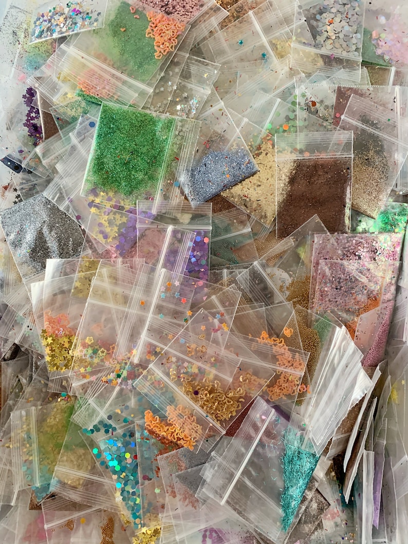 15 Packs of Assorted Sample of Glitter. Different Shapes Etsy