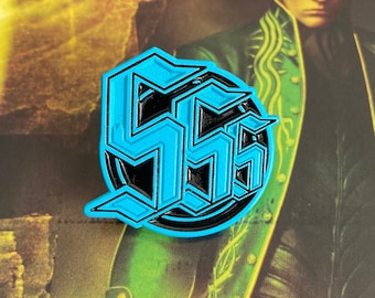Triple S Devil May Cry inspired enamel pin: Vergil SDT Blue