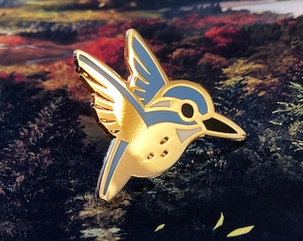 Kingfisher Enamel Pin
