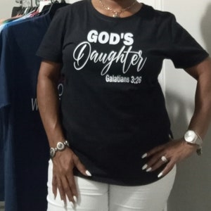 God's Daughter T-Shirt Designs, Christian Apparel for Women, Inspirational Tees for Women, Motivational Tees, Unisex T-Shirt Designs,