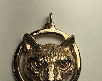 cat head pendant