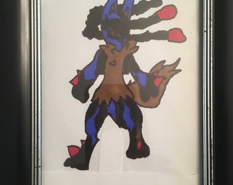 Pokemon Mega Lucario Color dibujo Original arte juegos - Etsy España Pokemon Mega Lucario Color dibujo Original arte juegos - Etsy España