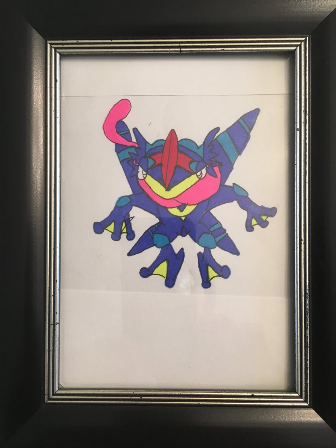 Pokemon Ash Greninja Original Color Drawing Art Gaming - Etsy