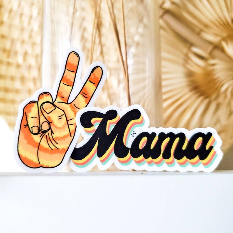 Tie dye peace sticker