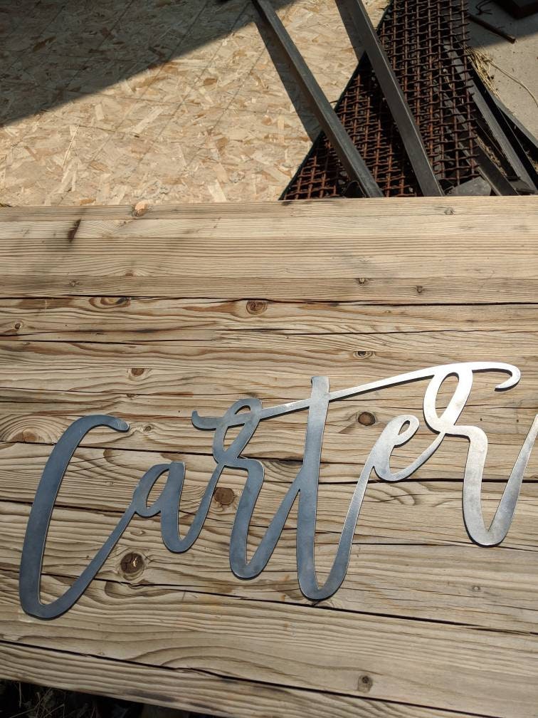 FREE SHIPPING!!! Custom Last Name, Metal Sign, Metal wall