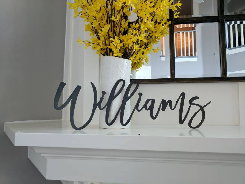 FREE SHIPPING!!! Custom Last Name, Metal Sign, Metal wall art, Custom