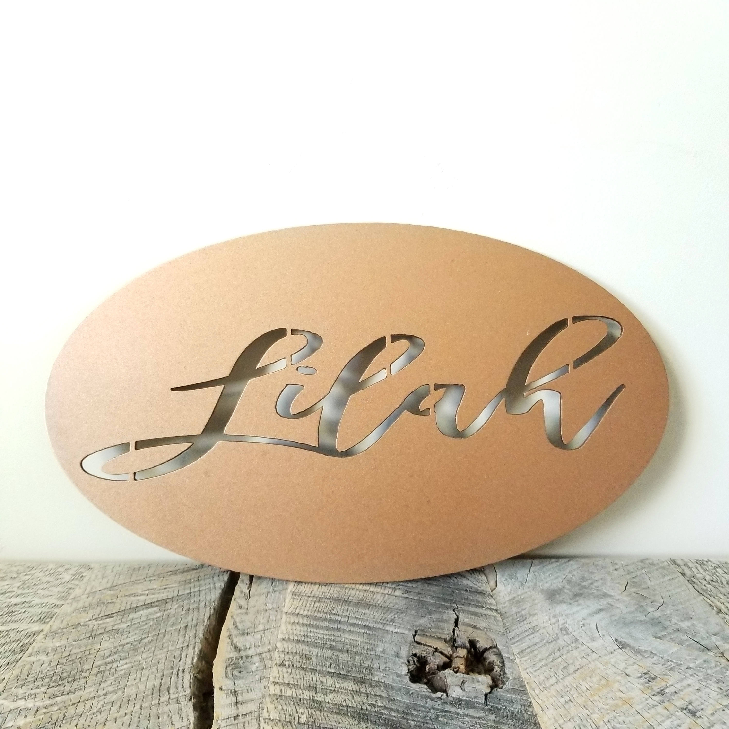 Free Shipping, Custom Name, Metal Sign, Metal wall art, Custom Metal