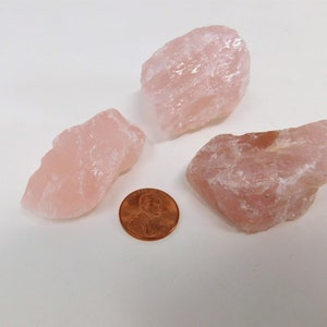 Raw Rose Quartz Metaphysical Protection Crystals for Spiritual Chakra Healing, Raw Pink Rose Quartz Crystal Represents Love and Fertility image 4