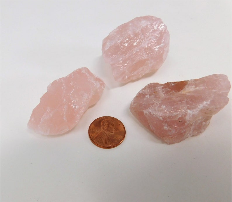 Raw Rose Quartz Metaphysical Protection Crystals for Spiritual Chakra Healing, Raw Pink Rose Quartz Crystal Represents Love and Fertility image 4