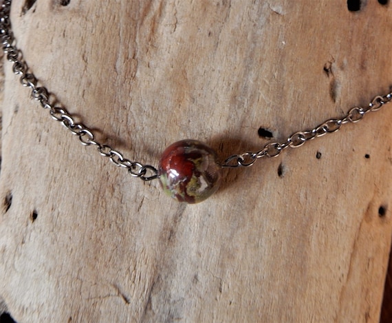 Dragon S Blood Jasper Necklace For Men And Women Dragons Etsy