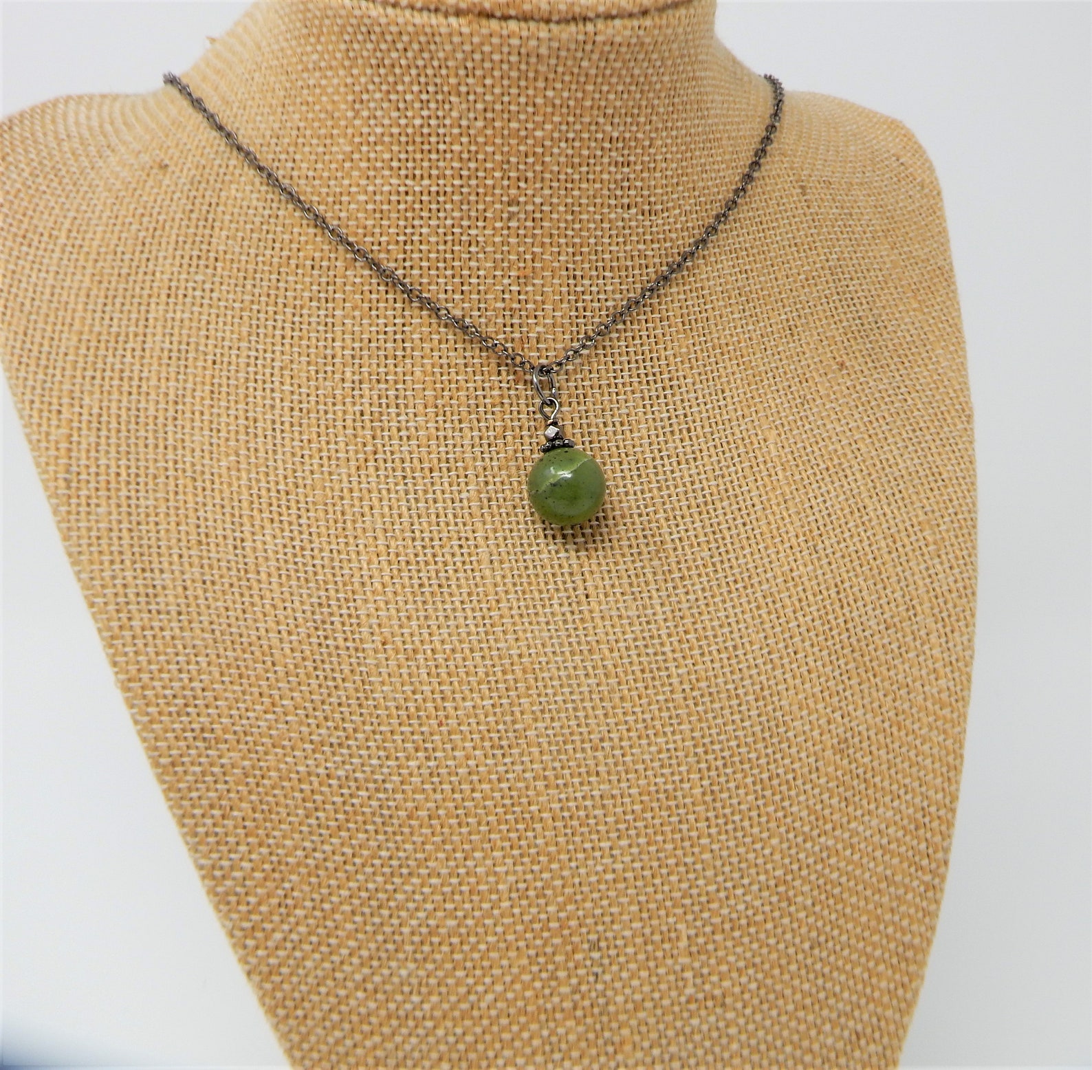 Genuine Canadian Jade Necklace Good Luck Green Jade Crystal Etsy