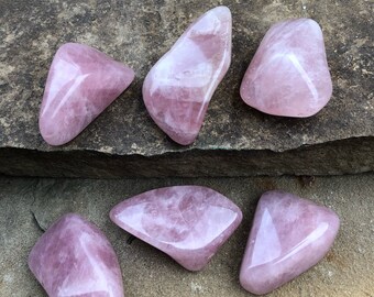 Rose Quartz Polished Stone, Metaphysical Protection Crystals Spiritual Chakra Healing, Pink Rose Quartz Crystal Represents Love