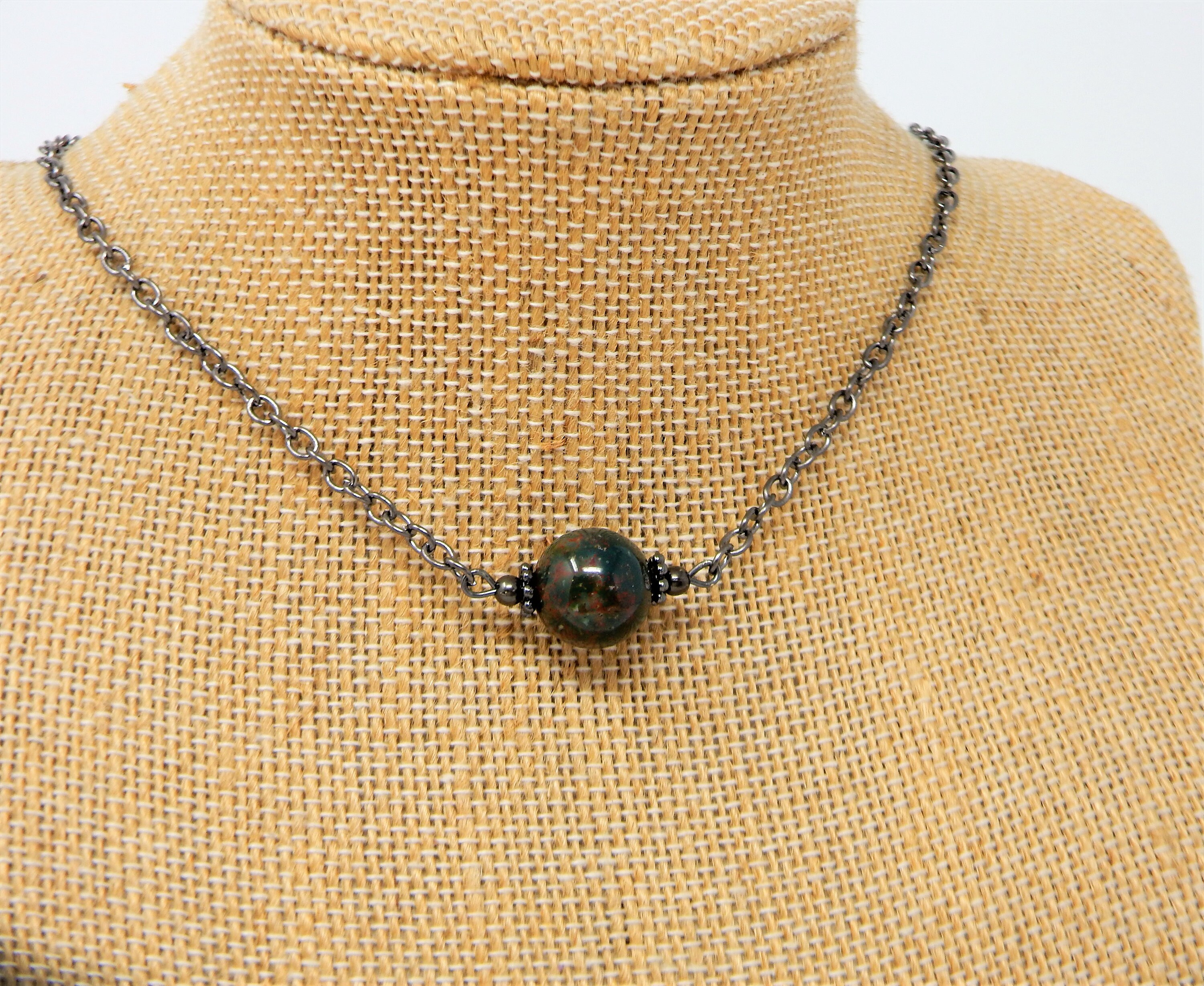 Protection Stone Necklace for Men Woman's Edgy Stone - Etsy