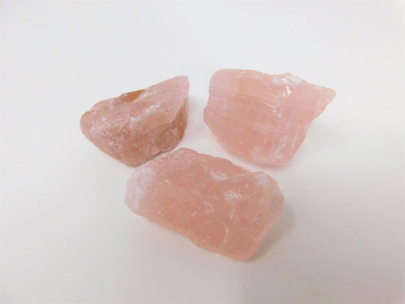 Raw Rose Quartz Metaphysical Protection Crystals for Spiritual Chakra Healing, Raw Pink Rose Quartz Crystal Represents Love and Fertility image 5