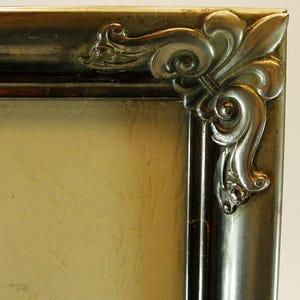 Large silver frame-Ornate picture frame with convex glass-Vintage 1970’s silver photo frame-Old photo frame-Home Décor-Housewarming