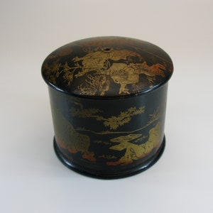 Antique Thread Bobbin Box, Chinese Circular Bobbin Box, Antique Chinese Sewing Box, Gift For Sewers, Home Warming Décor