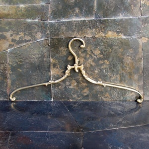 brass clothes hanger vintage wedding dress hanger bridal dress hanger wedding hanger antique vintage coat hanger