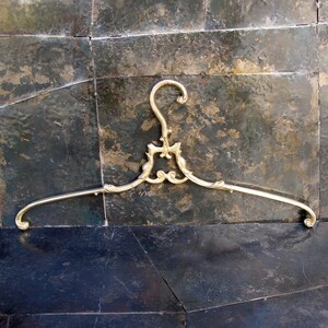 Brass Wedding Dress Hanger, Wedding Dress Hanger, Brass Clothes Hanger, Clothes Hangers, Antique French Coat hanger, Wedding dress