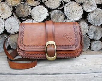 leather lace vintage purse boho hand bag shoulder handbag bag tan brown leather handmade bohemian bag