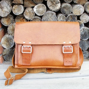 Cartable-porte-documents en cuir véritable-cartable vintage en cuir fauve-sac à main-sac à main en cuir pour ordinateur portable-sac pour documents d'étudiants