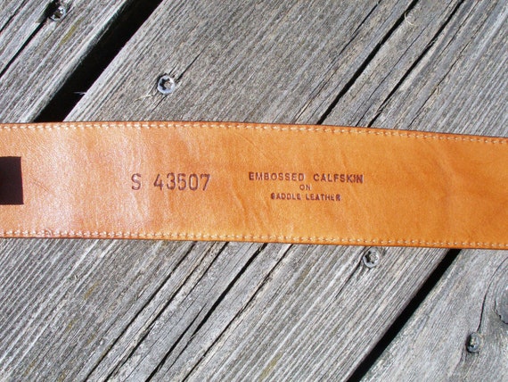 Embossed Calfskin on Saddle Leather Women’s Belt s-l400.jpg main image 2