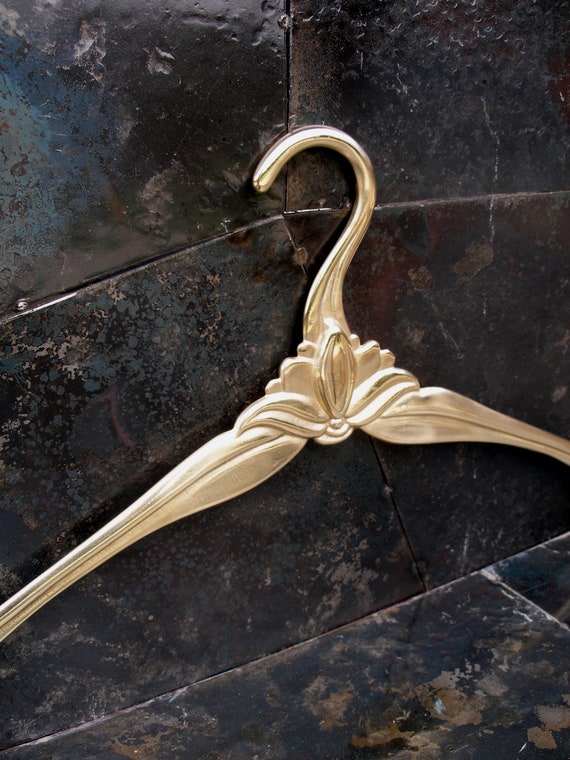 Vintage Brass Clothes Hangers Antique Brass Bridal Hanger Brass Wedding Dress Hangers Old Vintage Brass Hanger Brass Coat Hanger Etsy
