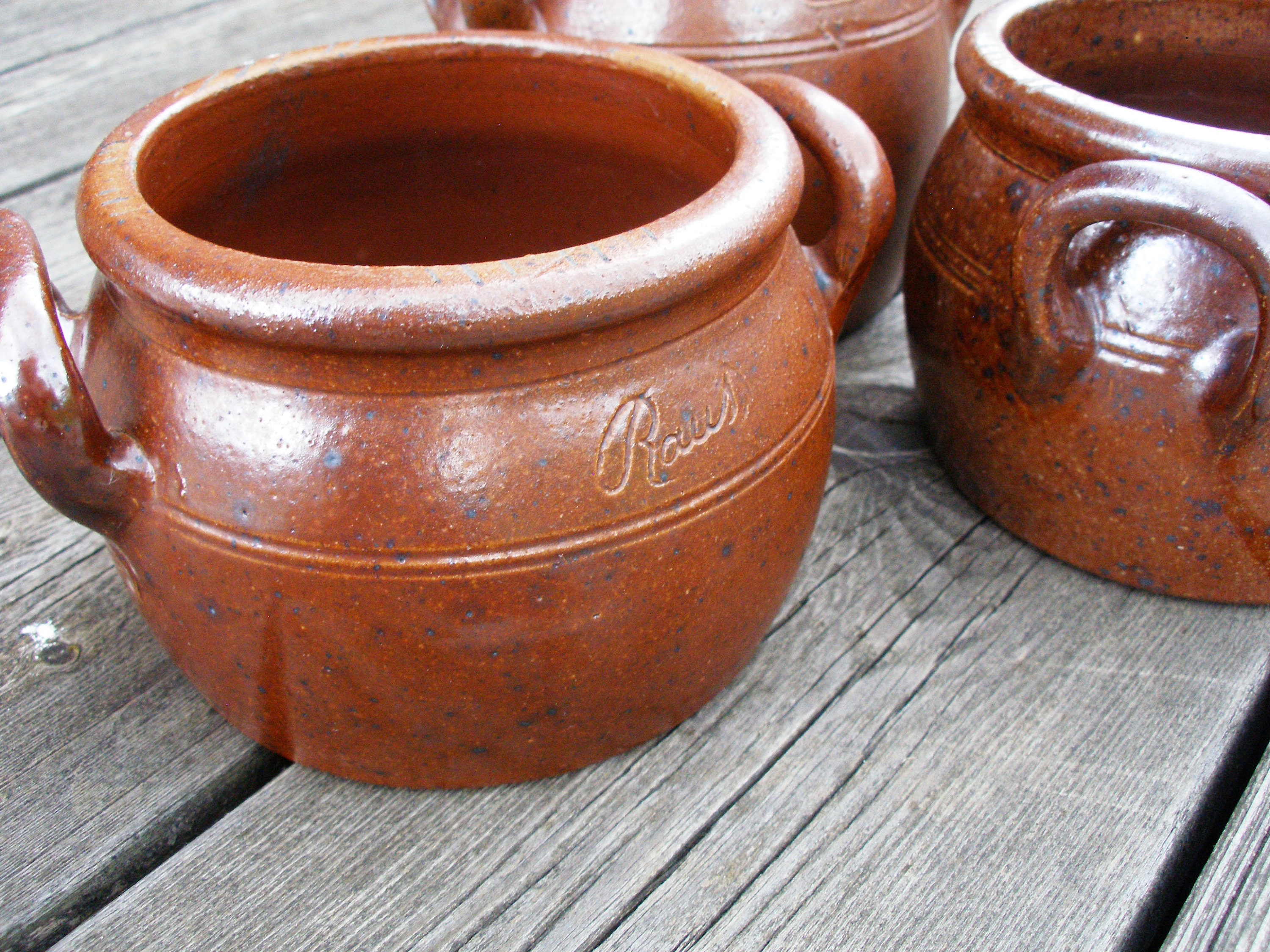 Set of 3 pcs. vintage ceramic pots vintage flower pots vase Etsy