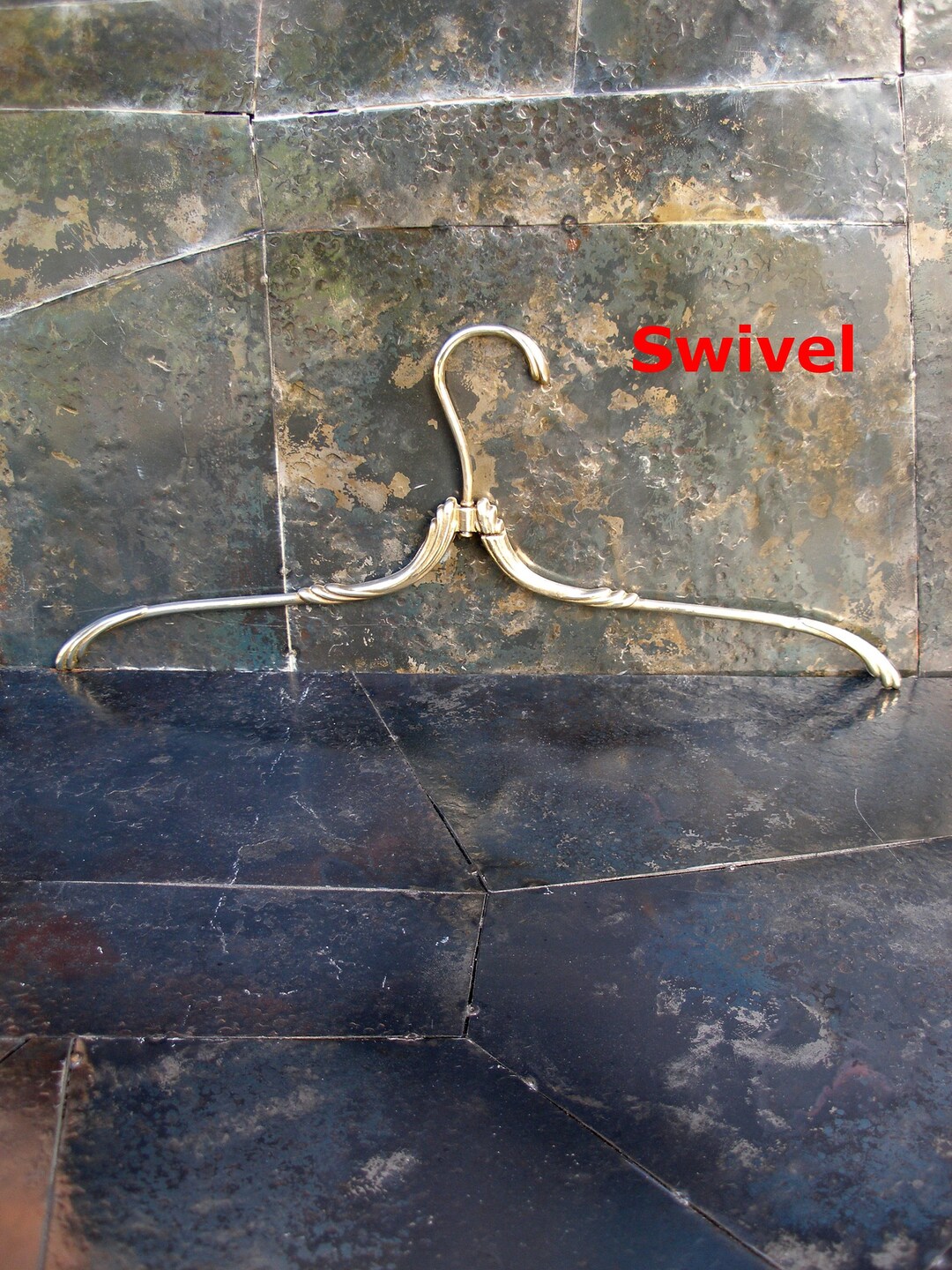 Swivel Brass Wedding Dress Hanger, Brass Wedding Dress Hangers, Vintage