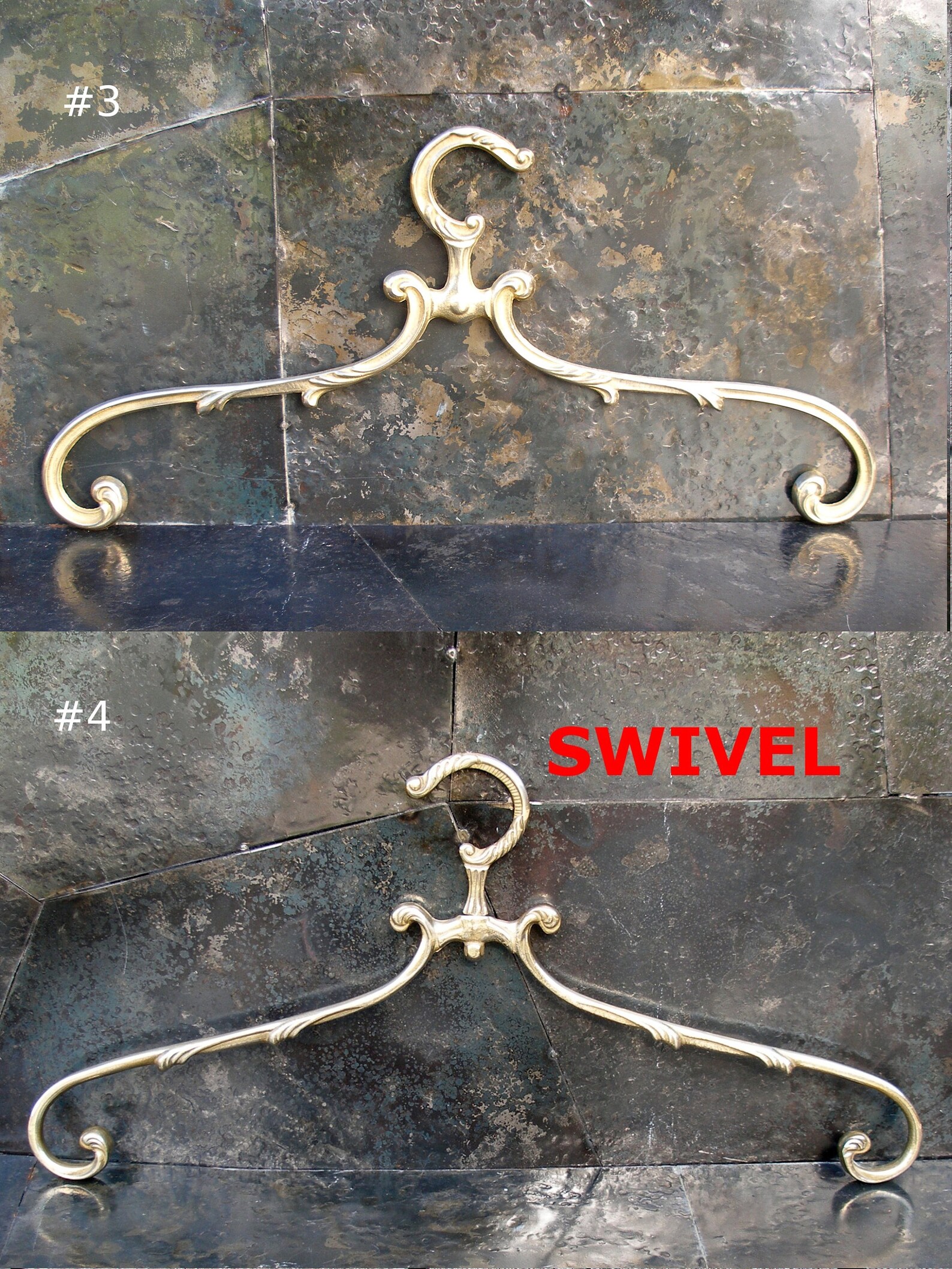 Vintage Brass Wedding Dress Hangerantique Bridal Hangersold Etsy Canada