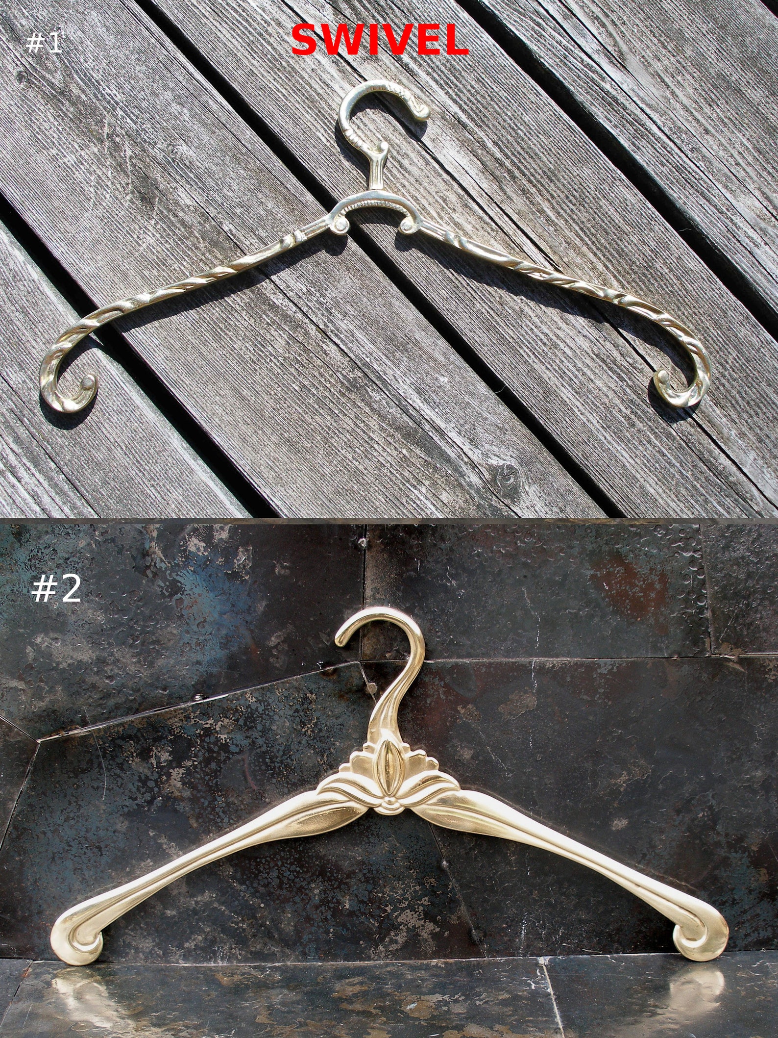 Vintage Brass Wedding Dress Hangerantique Bridal Hangersold Etsy Canada