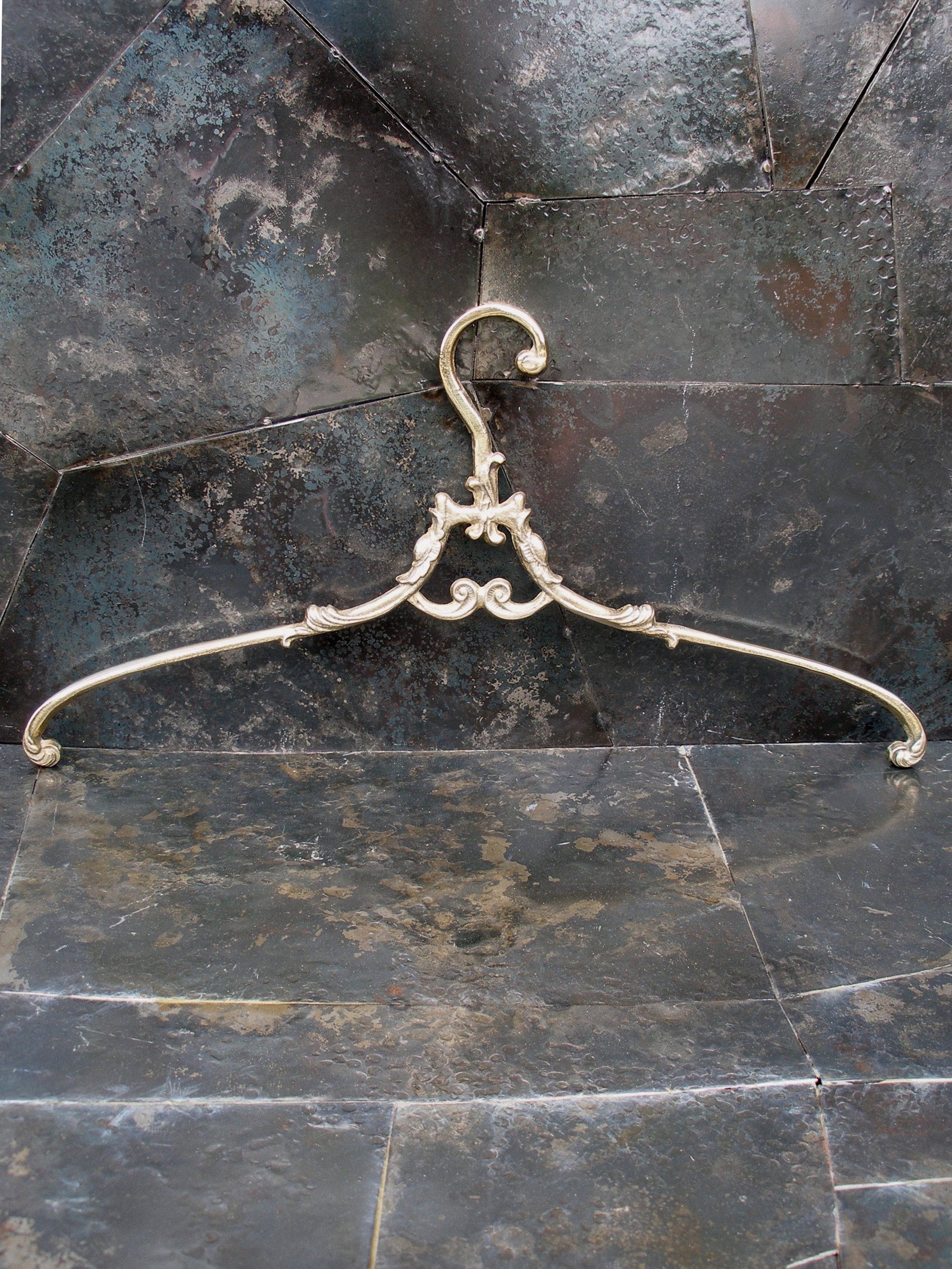 Brass Bridal Hangers, Antique Brass Wedding Dress Hangers, Vintage ...