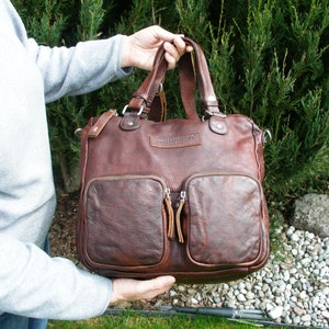 FREDA & FREDDIES leather duffel bag-overnight travel touristic luggage vintage bag-weekend bag-gym-carryon-leather travel bag-duffel bag