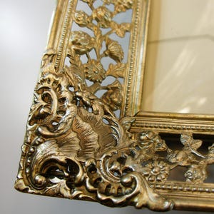 23x28cm Ornate brass frame-Brass photo frame-Wedding picture frame-Ornate brass frame-Convex Glass photo frame-Home Décor-Housewarming