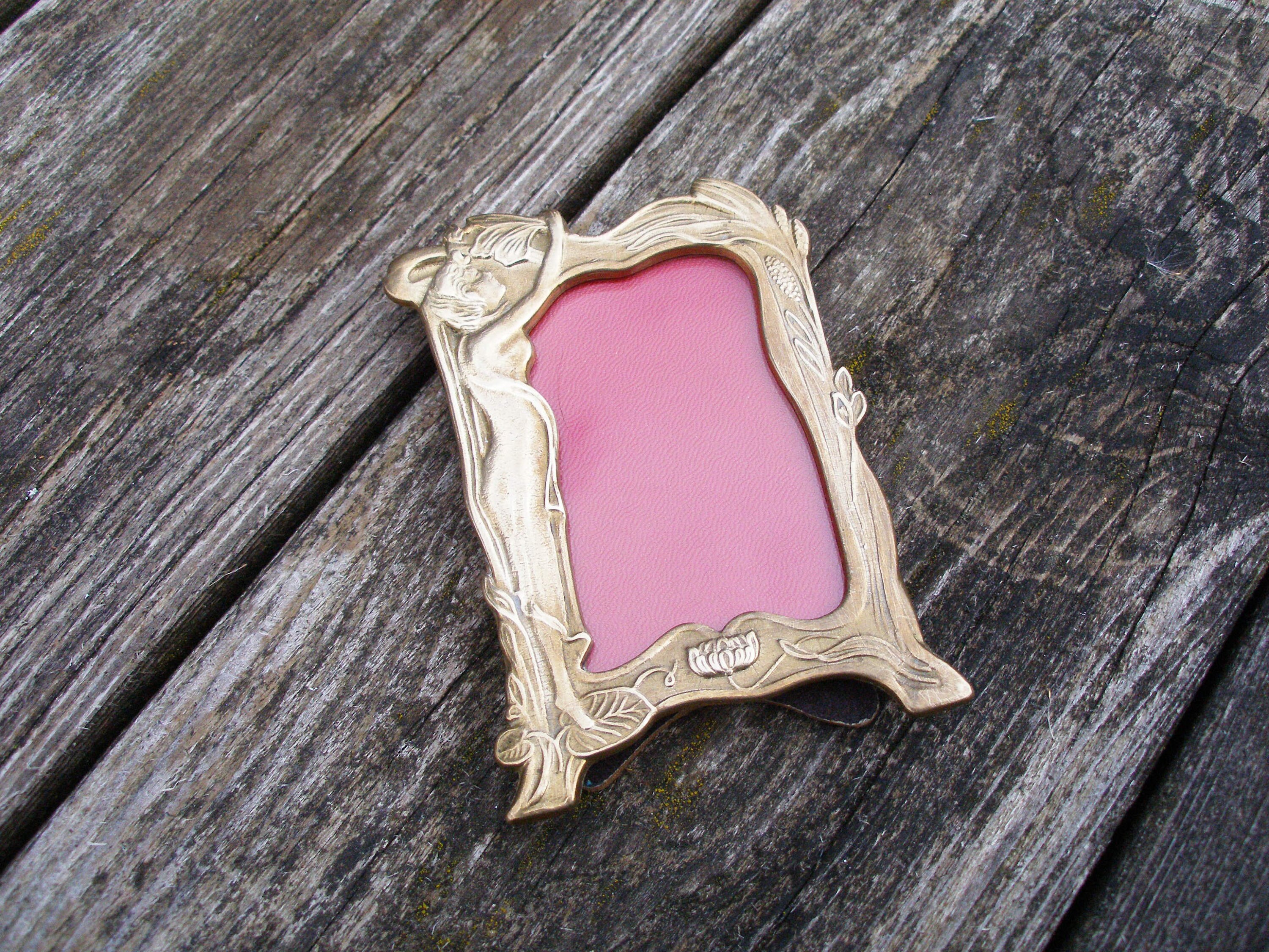 Mini Brass Frame With Glassvintage Standing Photo Framesmall Etsy