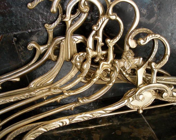 Vintage Brass Wedding Dress Hangerantique Bridal Hangersold Etsy