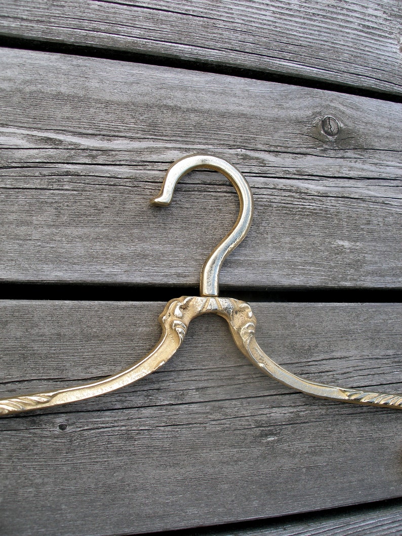 Vintage Swivel Brass Clothes Hangers Old Vintage Brass Etsy