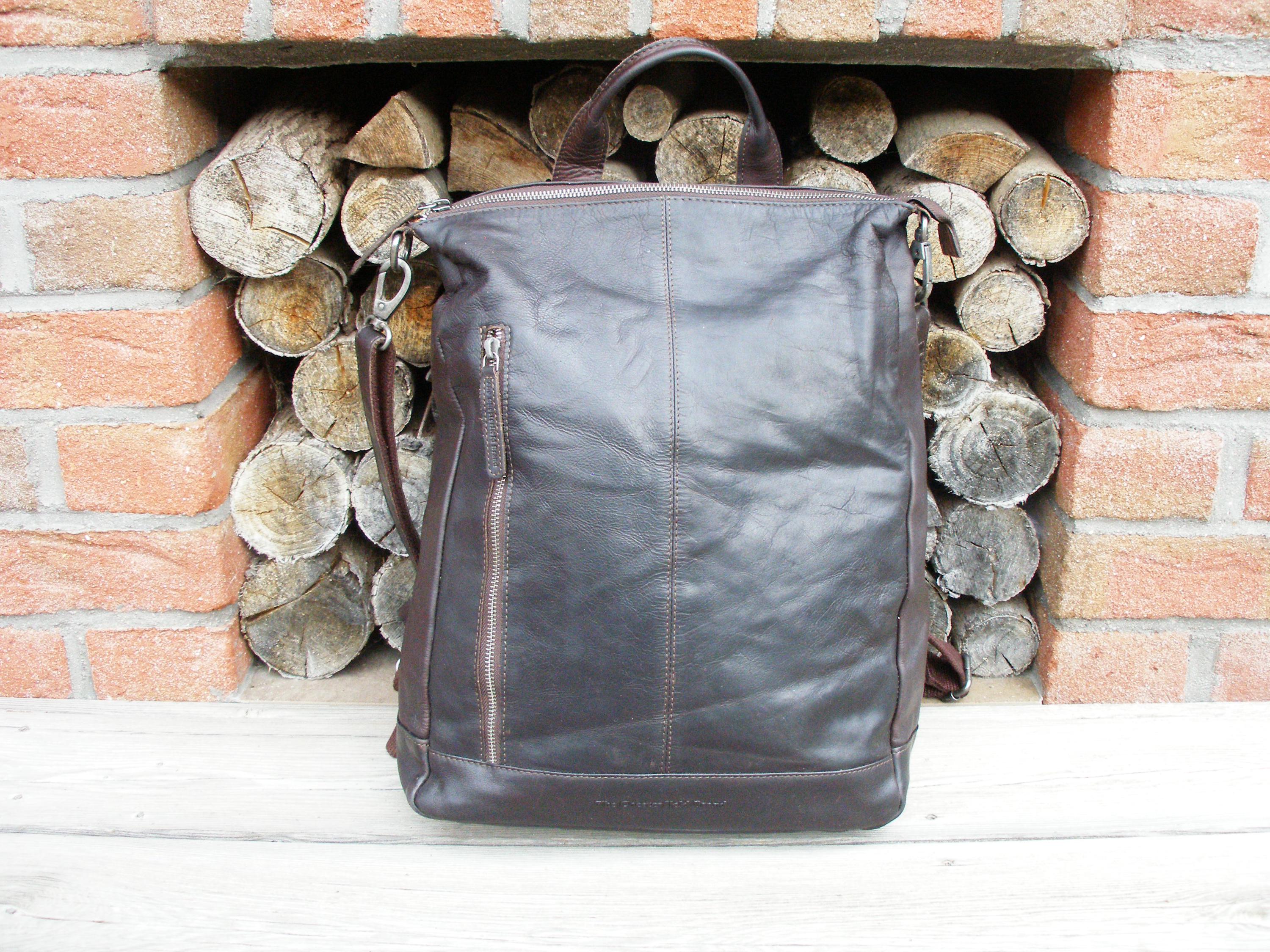 Sac à Dos En Cuir The Chesterfield Brand Chelsea Backpack - Noir - Neuf