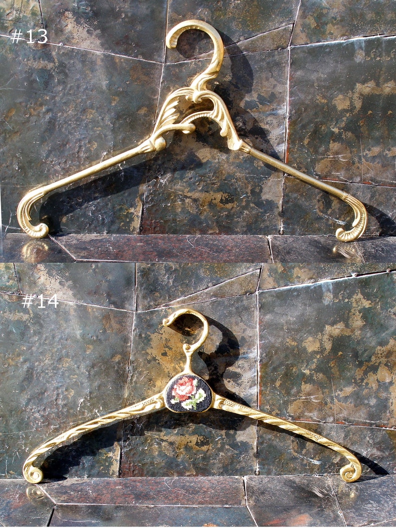 Vintage brass wedding dress hangerantique bridal hangersold Etsy