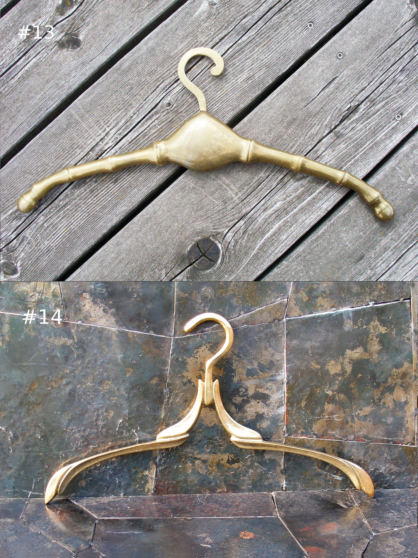 Vintage Brass Wedding Dress Hangerantique Bridal Hangersold Etsy