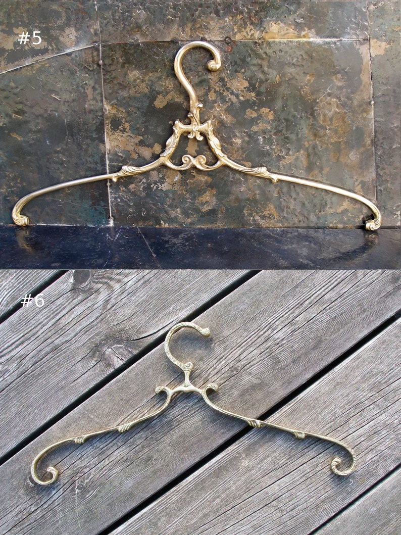 Vintage Brass Wedding Dress Hangerantique Bridal Hangersold Etsy