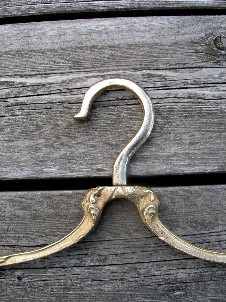 Vintage swivel brass clothes hangers old vintage brass Etsy