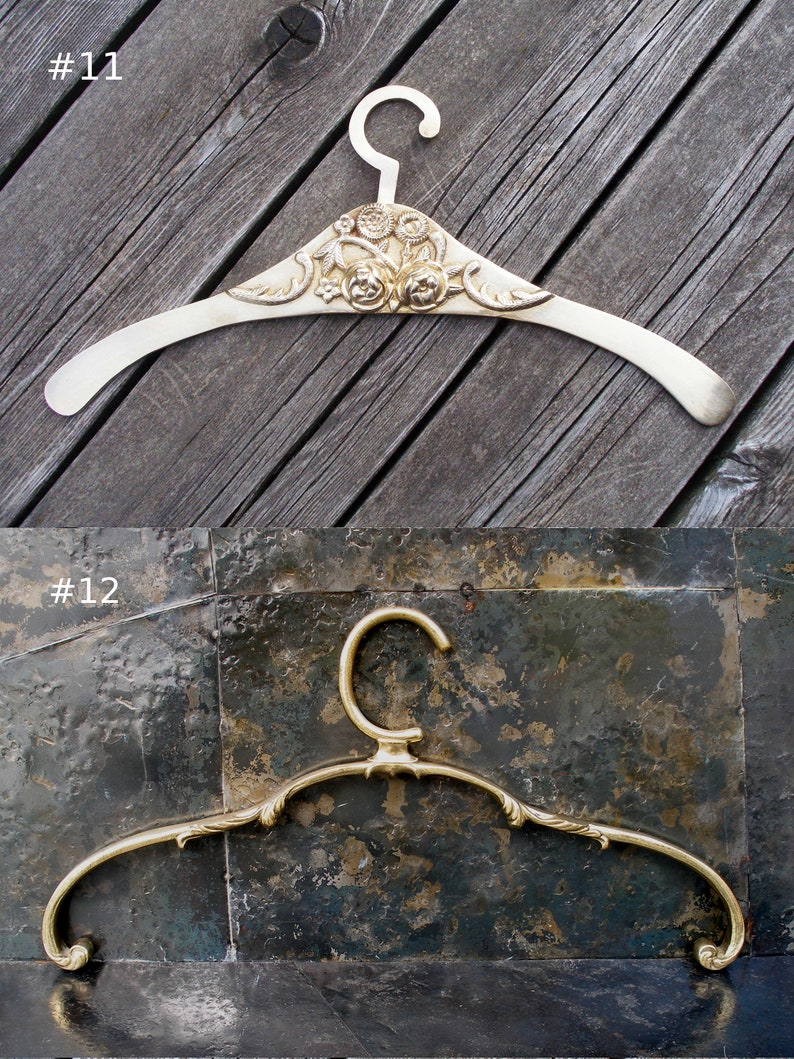 Vintage Brass Wedding Dress Hangerantique Bridal Hangersold Etsy