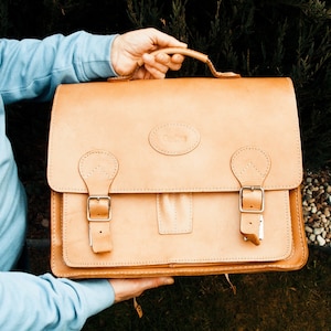 Sac à dos cartable-cartable en cuir vintage cartable d'écolier-sac à main vintage en cuir sac à dos pour ordinateur portable en cuir beige-porte-documents