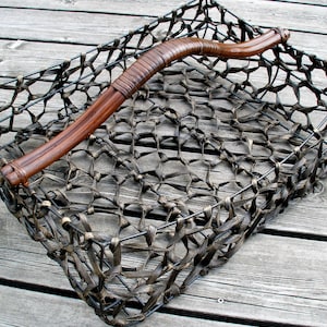 Braided basket-Large vintage garden basket-Gift basket-Garden basket for harvest-Fruit basket-Wicker basket-Rustic basket-Home décor
