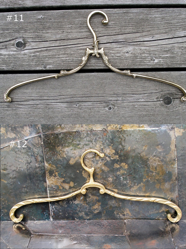 Vintage brass wedding dress hangerantique bridal hangersold Etsy