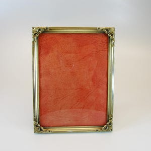 Ornate brass frame, Vintage brass photo midi frame with convex glass, Brass picture frame, Picture, Photo frame, Home décor